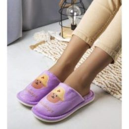 Violetinės minkštos šlepetės Diealings