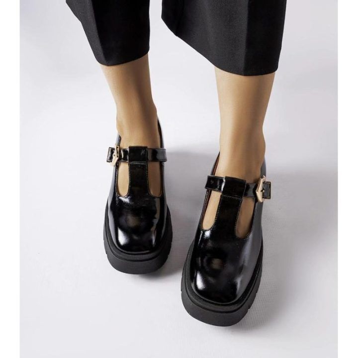 Juodi pusbačiai 4821/090-P BLACK/NAPLAK