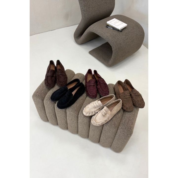 Mokasinai su zomšos imitacijos viršutine medžiaga Step in style