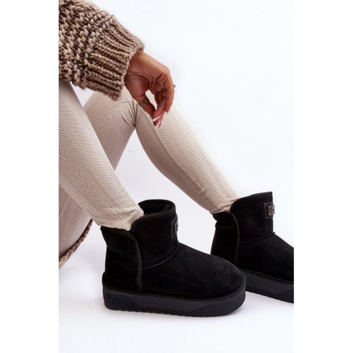 Neperšlampami sniego batai ant platformos DFranklin DFSH371004 Black