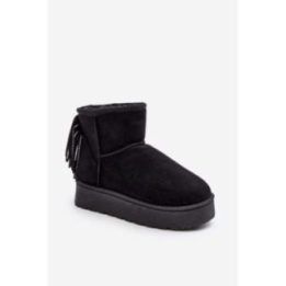 Sniego batai su stambia platforma ir kutais Black Lirico
