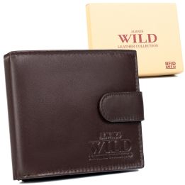 Vyriška natūralios odos RFID piniginė Wild
