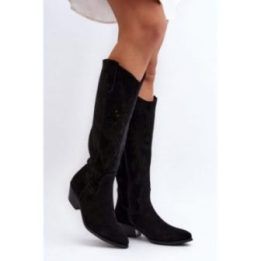 Ilgaauliai batai Step In Style – juoda