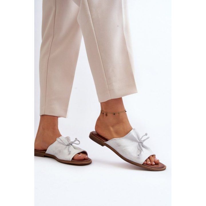 Odiniai moteriški sandalai Zazoo 2659/005 Silver