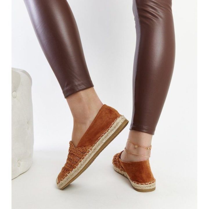 Rudos ažūrinės espadrilės Gordana