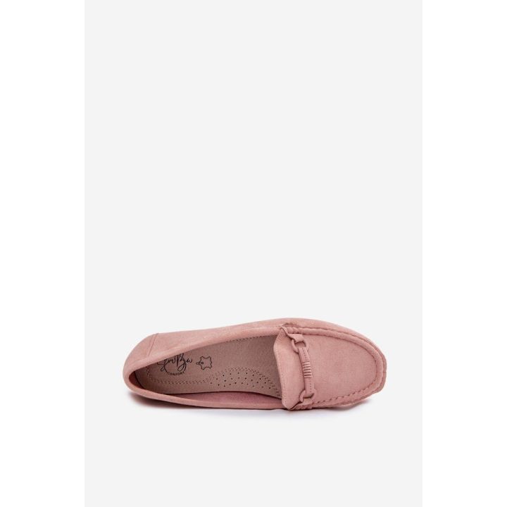 Moteriški mokasinai, rausvos spalvos