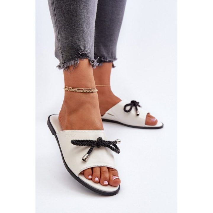 Moteriški ekologiškos odos sandalai Big Star NN274067 White