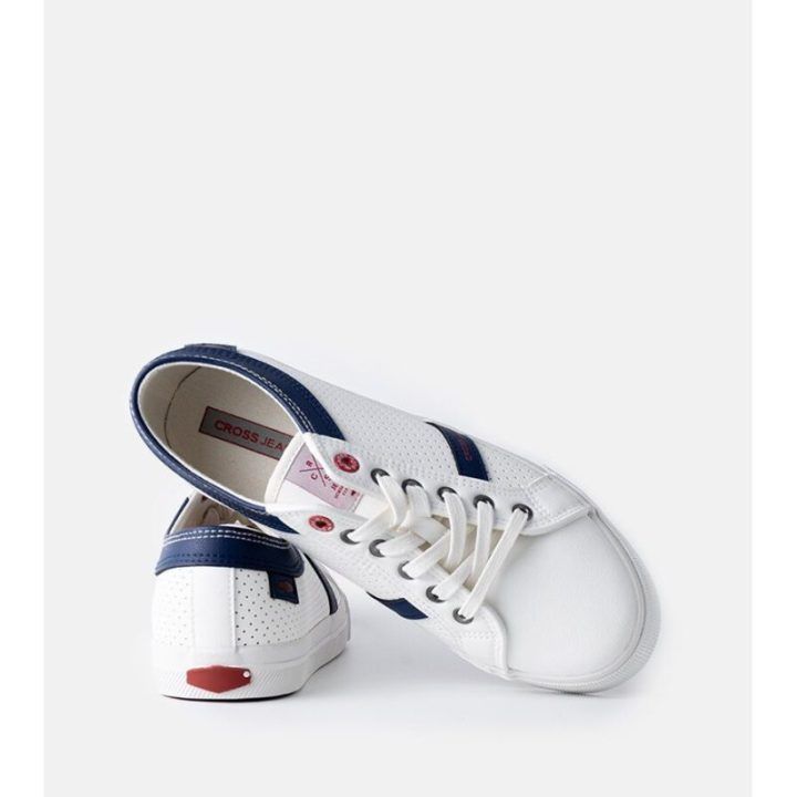 Baltos spalvos vyriški sportiniai bateliai CROSS JEANS