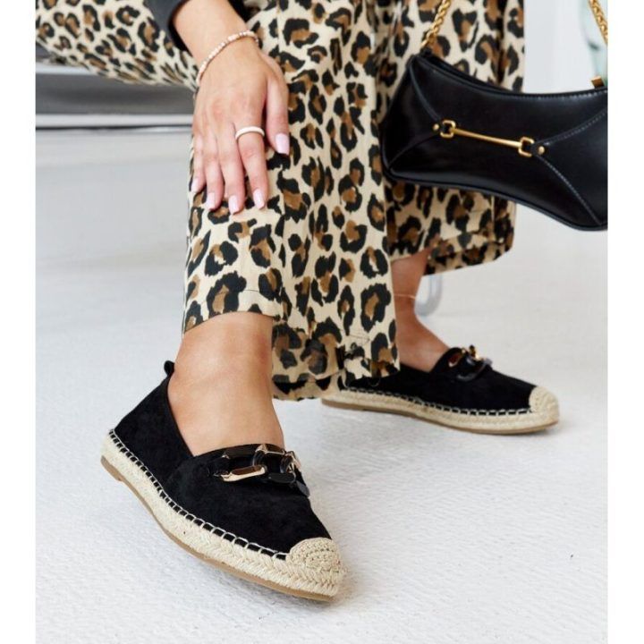 Juodos espadrilės su Radwan grandinėle