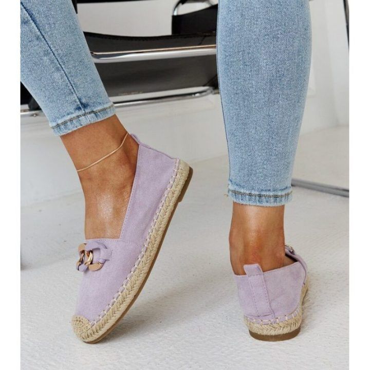 Violetinės espadrilės su Radwan grandine