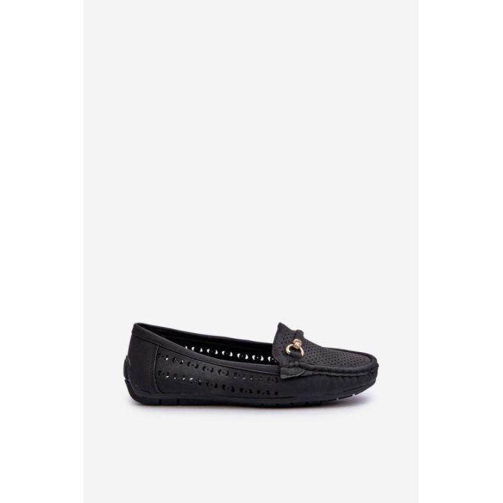 Moteriški juodi nėriniai Loafers“ Rasirna
