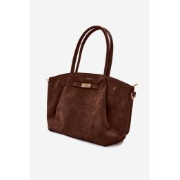 Ruda zomšos imitacijos rankinė per petį Flora&Co Paris