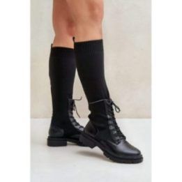 Ilgaauliai batai Step In Style – juoda