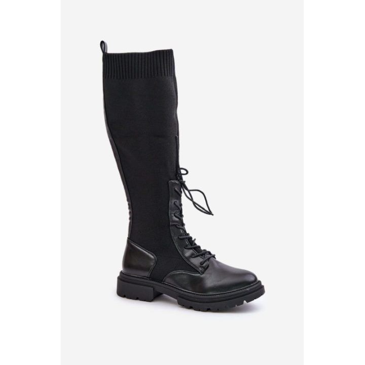 Ilgaauliai batai Step In Style – juoda