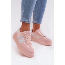 Rožiniai sportbačiai su platforma Step in style