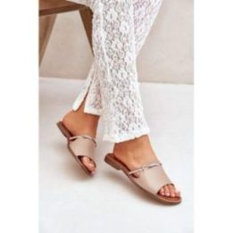 Odinės basutės tamsiai smėlio spalvos Shoes
