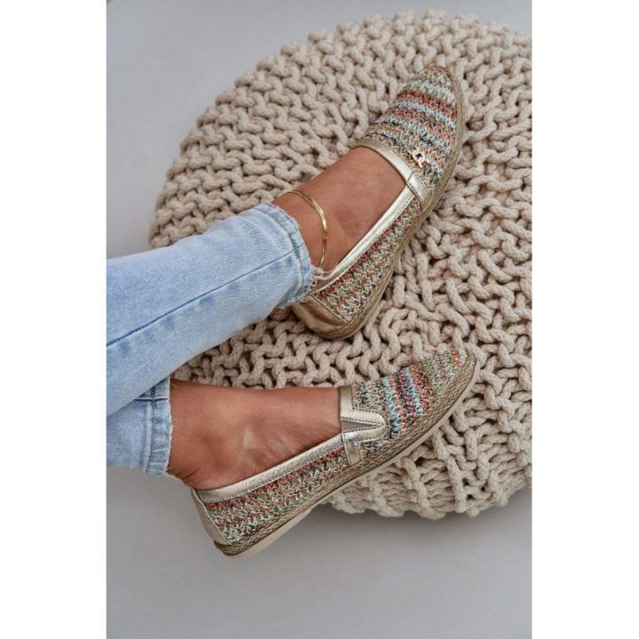 Elegantiškos odinės espadrilės su pynimu, daugiaspalvės Zazoo