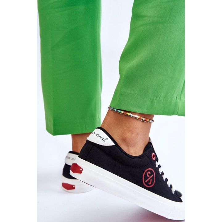 Moteriški sportbačiai Cross Jeans, juodi