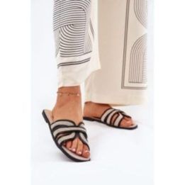 Guminės šlepetės paplūdimiui Step In Style – juoda