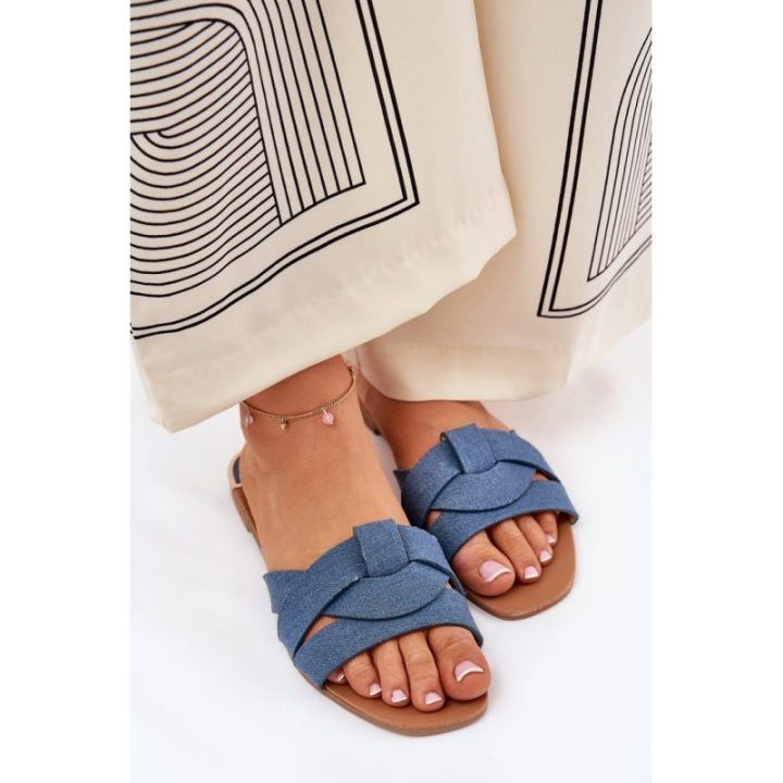 Šlepetės paplūdimiui Step In Style – mėlyna