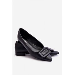 Juodos balerinos su smailėjančia nosimi Step in style