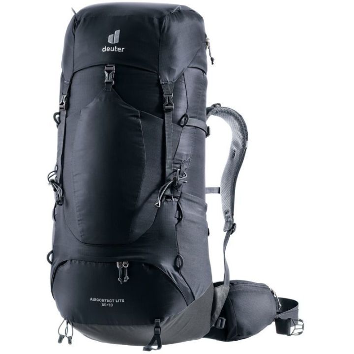 Trekkingo kuprinė Deuter Aircontact Lite 50 + 10, juoda