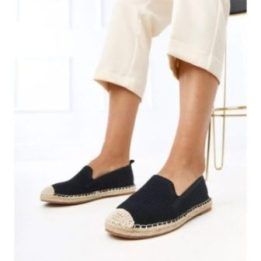Moteriškos juodos espadrilės su platforma Luna