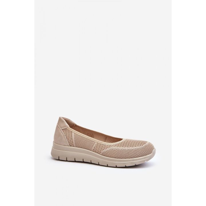 Tekstilinės balerinos su platforma Step in style