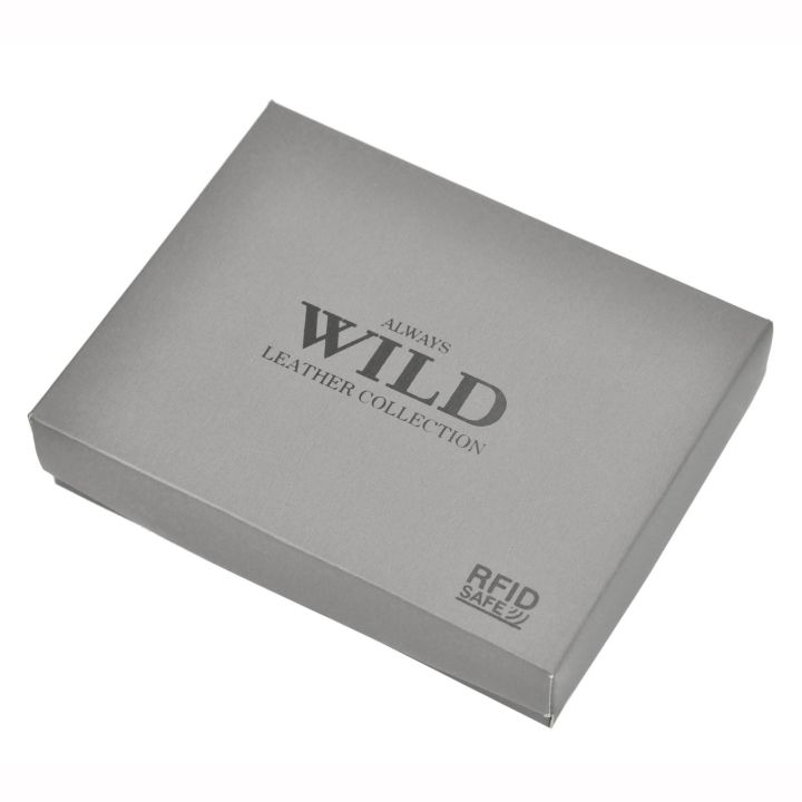 Vyriška natūralios odos RFID piniginė Wild
