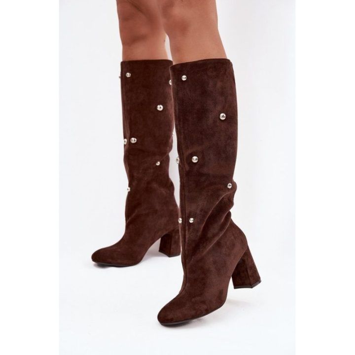Žieminiai auliniai su kulnu ir detalėmis Lucinda