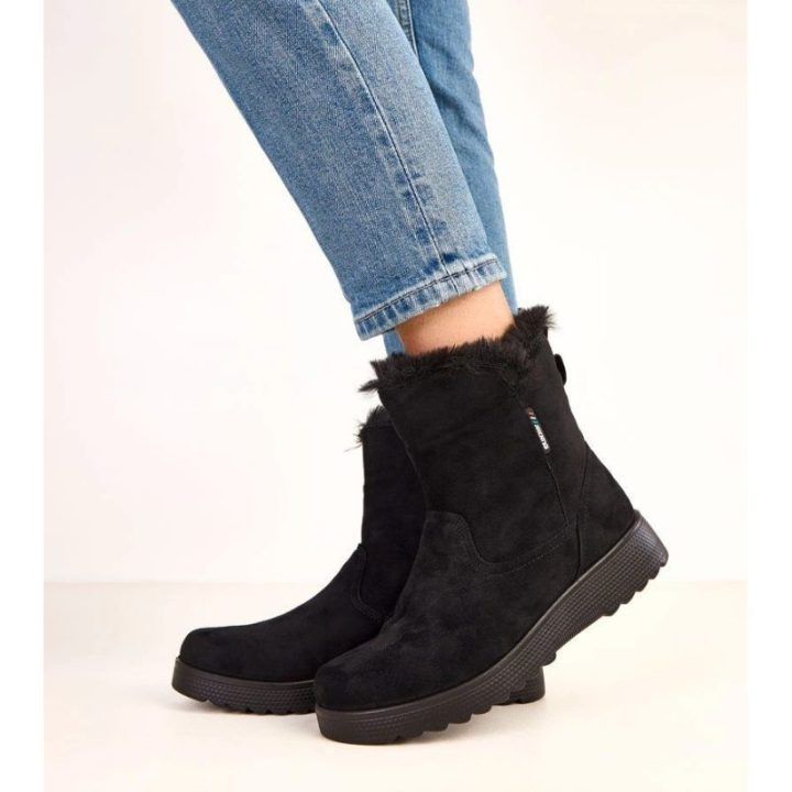 Aulinukai juodi su pašiltinimu iš eko zomšos Breyra