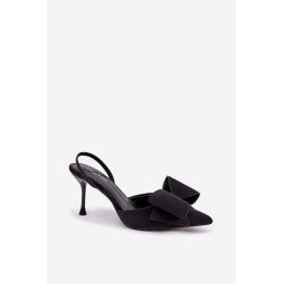Juodi aukštakulniai bateliai su lankeliu Step in style
