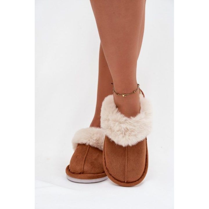 Šlepetės su kailiu Camel Delissa