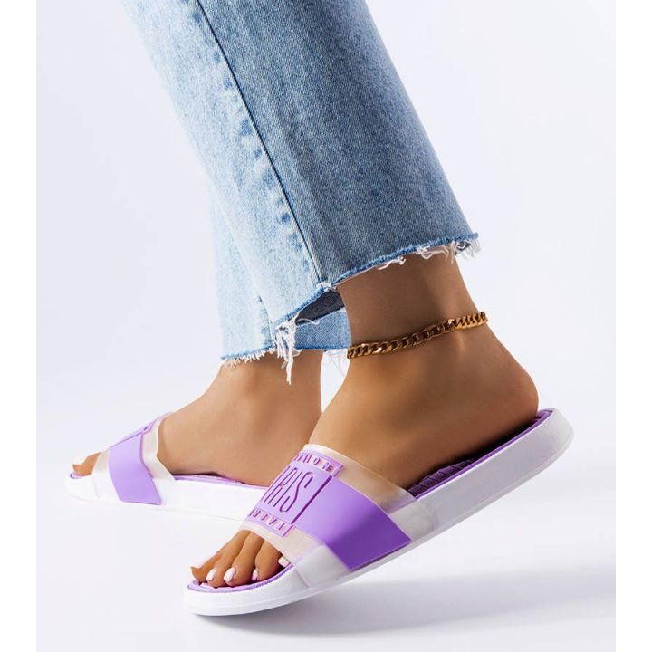 Purple guminės šlepetės MARKA NIEZDEFINIOWANA