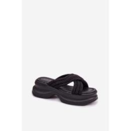 Moteriškos basutės iš audinio 5 cm platforma Step in style