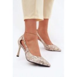 Raštuoti moteriški aukštakulniai su išpjovomis 36–40
