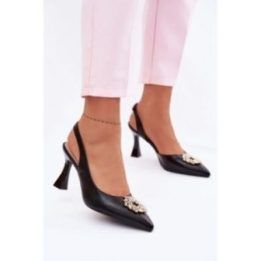 Moteriški aukštakulniai sandalai Step In Style – juoda