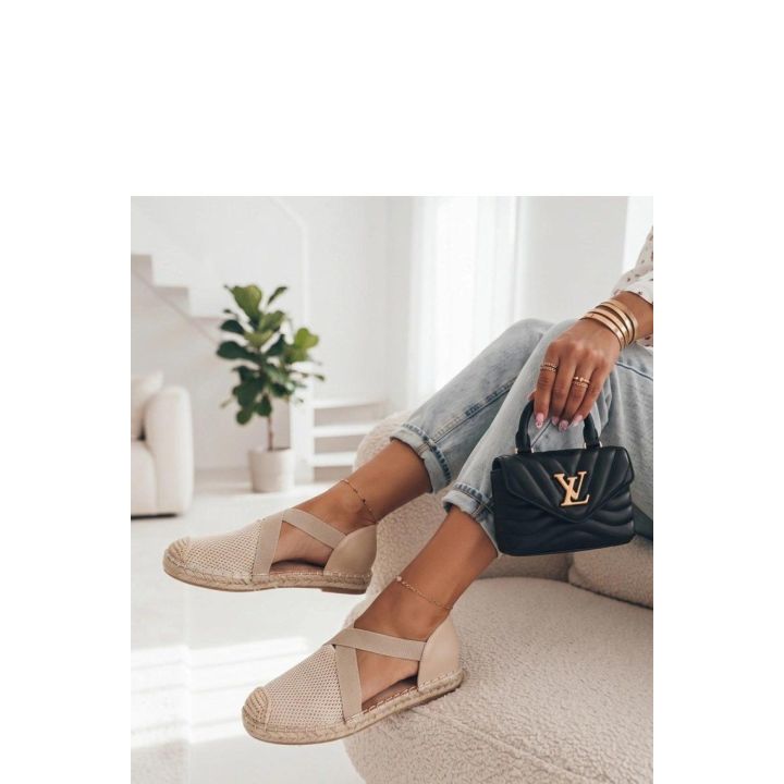 Smėlio spalvos espadrilės Solea