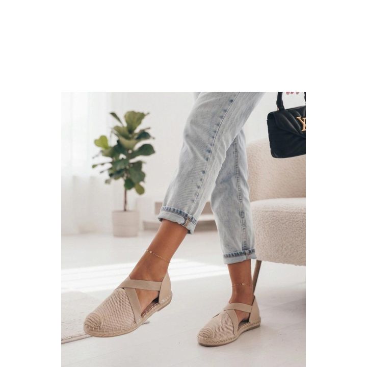 Smėlio spalvos espadrilės Solea
