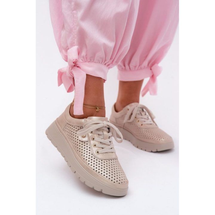 Moteriški odiniai pusbačiai Vinceza, auksinės