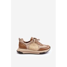 Moteriški sportbačiai su platforma Maciejka, smėlio spalvos