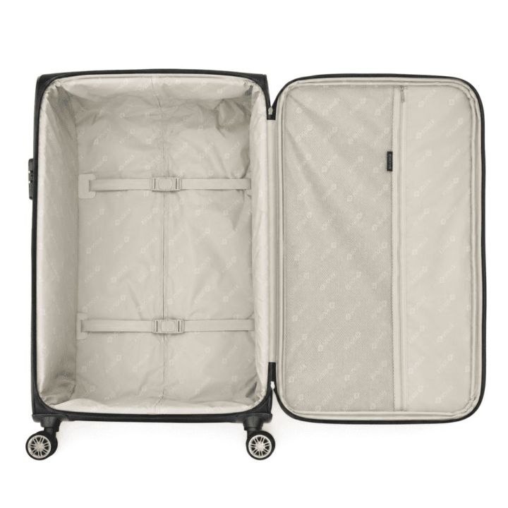 Juodas vidutinis kelioninis lagaminas Solier STL1801 M