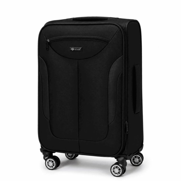 Juodas vidutinis kelioninis lagaminas Solier STL1801 55 l