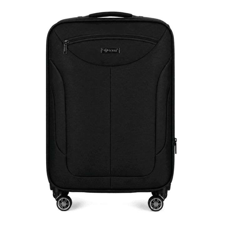Juodas vidutinis kelioninis lagaminas Solier STL1801 55 l