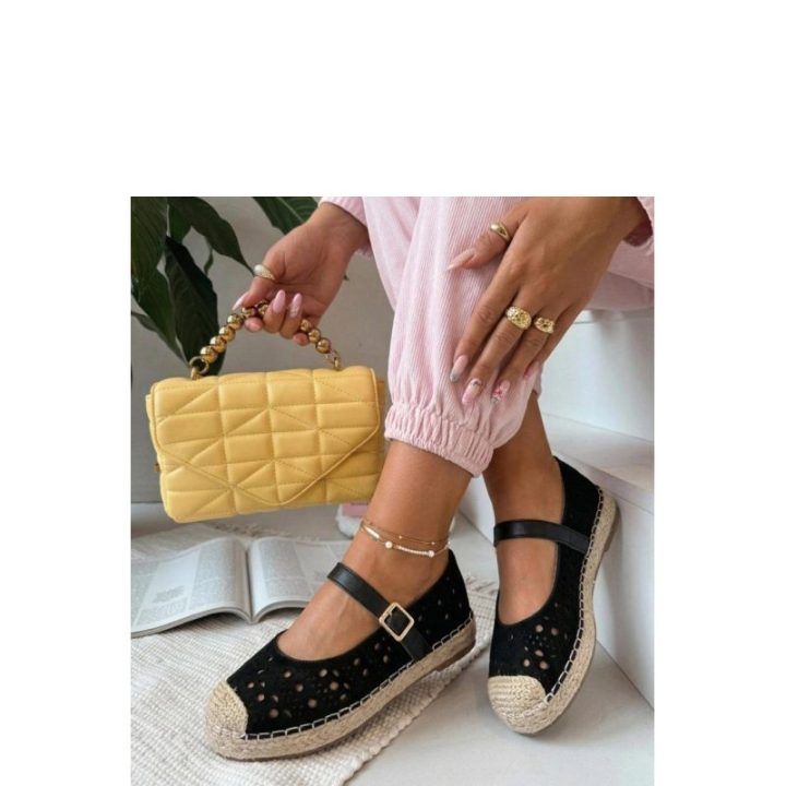 Moteriškos espadrilės su 3 cm platforma