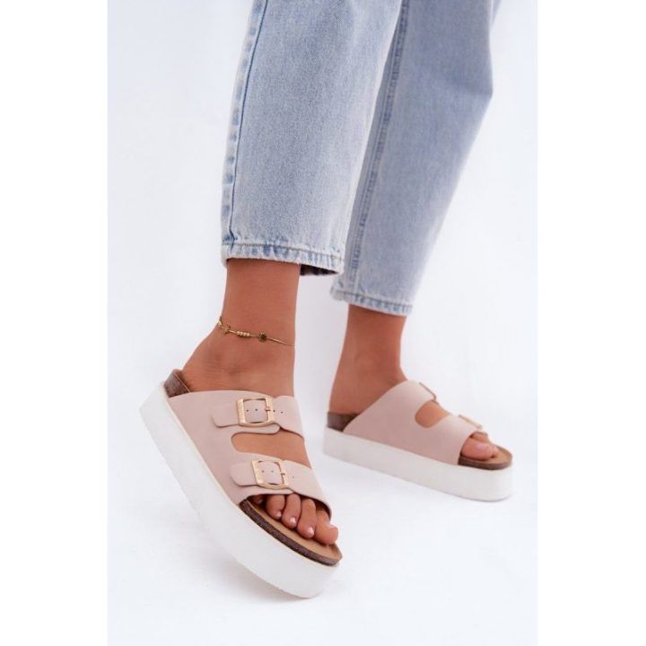 Platforminės basutės su dirželiais Wrangler Dirty Pink
