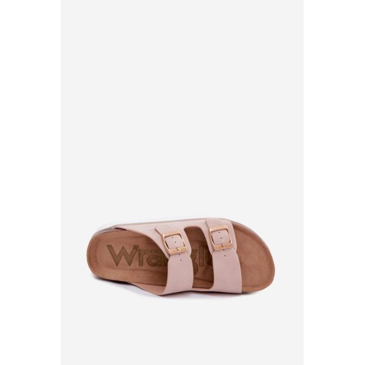 Platforminės basutės su dirželiais Wrangler Dirty Pink