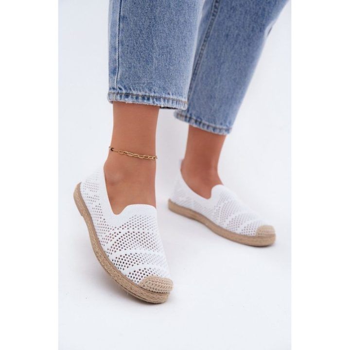 Baltos espadrilės Candessa Boto