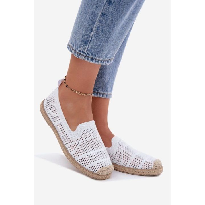 Baltos espadrilės Candessa Boto