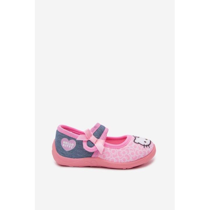 Mergaitiškos balerinos su lipduku Hello Kitty, rožinės